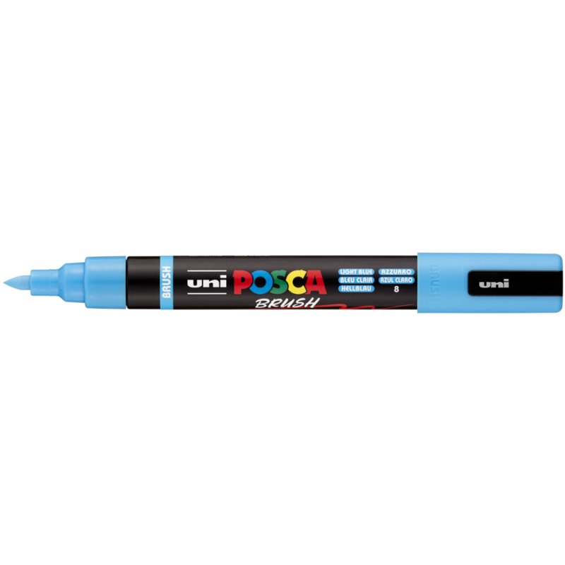 POSCA marqueur pigmentaire pointe pinceau, rose clair, 1,0-4 mm